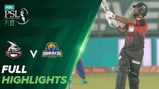 Full Highlights | Lahore Qalandars vs Karachi Kings | Match 6 | HBL PSL 7 | ML2T