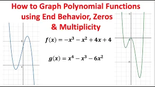 How to Graph Polynomial Functions Using End Behavior, Zeros, and Multiplicity SuperMath4U