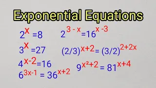 How to Solve Exponential Equations with the Same Base