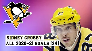 Sidney Crosby (#87) All 24 Goals of the 2020-21 NHL Season