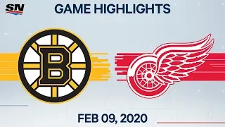 NHL Highlights | Bruins vs Red Wings – Feb. 9, 2020
