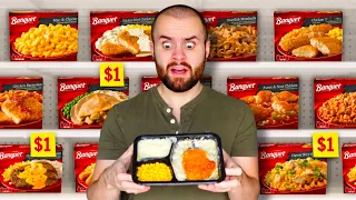 I Only Ate Banquet Frozen Meals For 24 HOURS CHALLENGE!