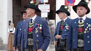 Landesüblicher Empfang in Innsbruck Schützenkompanie Tulfes