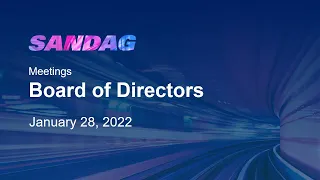 Board of Directors - January 28, 2022