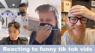Hairdresser reacts to FUNNY TIK TOK hair vids !!! #hair #beauty