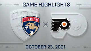 NHL Highlights | Panthers vs. Flyers - Oct. 23, 2021