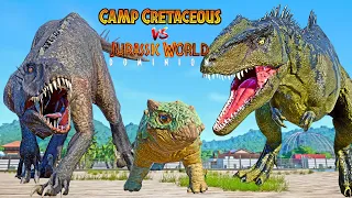 CAMP CRETACEOUS vs Jurassic World Dominion Dinosaurs Fight