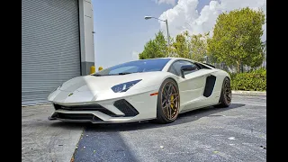 Lamborghini Aventador S STUNNING ANGRY BULL - Drive SOUND Interior Exterior at Lamborghini Miami