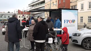 Promotion-Box der FPÖ Schwechat