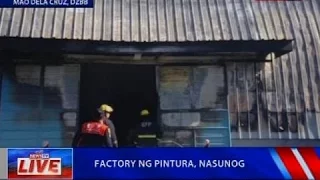NTVL: Factory ng pintura, nasunog