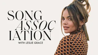 Leslie Grace Sings Donna Summer, “When You’re Home” & “Conga” in a Game of Song Association | ELLE