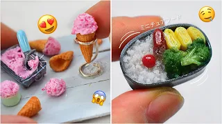 DIY Making of Dollhouse Food 🍱🍅| Polymer Clay 🍦| Strawberrypuffcake