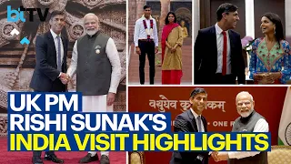 UK PM Rishi Sunak's India Visit: Warm Welcome, Bilateral Meetings & Indian Heritage Display