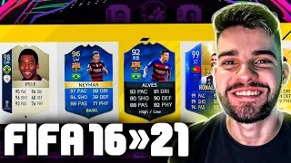 FUT DRAFT DO FIFA 16 AO FIFA 21!! SÓ CARTA ÉPICA NO MELHOR FIFA!!