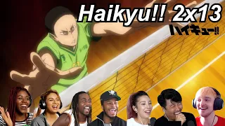 Haikyu!! 2x13 Reactions | Great Anime Reactors!!! | 【ハイキュー!!】【海外の反応】