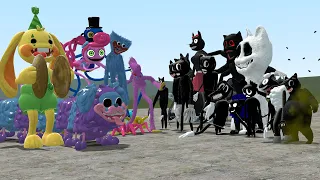 ALL CARTOON CATS VS ALL POPPY PLAYTIME CHAPTER 2 CHARACTERS!!