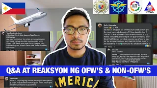 BAKIT WALA SA BAGONG GREEN LIST ANG US, CANADA O UK? (OPINYON AT REAKSYON NG MGA OFWS & NON-OFWS)