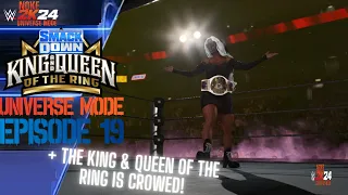 A NEW KING & QUEEN OF THE RING IS CROWNED : SmackDown WWE 2k24 Universe Mode Ep19