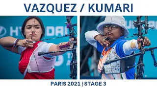 Ana Vazquez v Deepika Kumari – recurve women semifinal | Paris 2021 Hyundai Archery World Cup S3