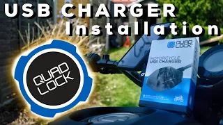 XSR700 | Quadlock USB charger installation