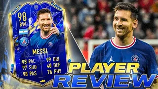 FIFA 22 - 98 MESSI TOTY PLAYER REVIEW