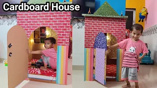 Make A Big Beautiful Cardboard House 🏠 How To Make Big Cardboard House