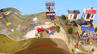 LEGO DAM BREACH EXPERIMENT - LEGO CITY AND DAM FAILURE SIMULATION