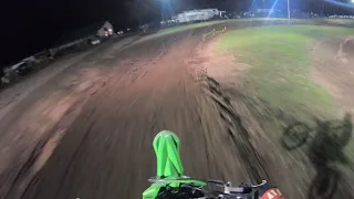 Area 51 night cross Can Am event 2020 250 beginner class WIN!