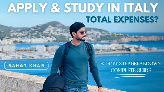 What is the total Expense to apply & Study in Italy on Scholarship 2023-24 | Complete Breakdown