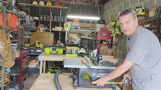 Install a shop Vac adapter-Ryobi PBLTS01 18v cordless table saw (S4-E3)