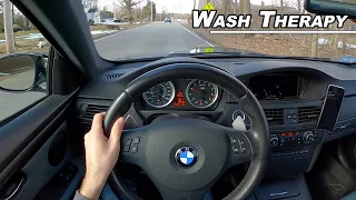 Why I Ceramic Coated my 11 Year Old BMW - Wash Therapy with the E92 M3 (POV)