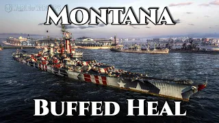 World of Warships: Montana - Buffed Heal