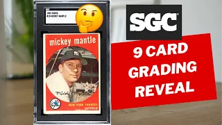 SGC Reveal - My First Graded Sports Card Submission - 9 Card reveal