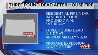 Deadly house fire in North Sioux City