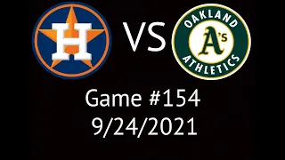 Astros VS Athletics Condensed Game Highlights 9/24/21