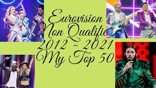 Eurovision Non Qualifiers - My Top 50 (2012 - 2021)