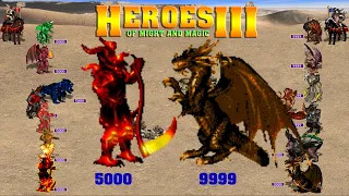 HEROES 3 L9 5000 EACH SLOT INFERNO VS L8 9999 EACH SLOT DUNGEON