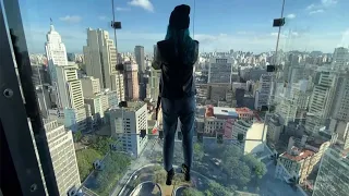 New glass-floor lookout offers unique views of Sao Paulo