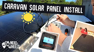 HOW TO: DIY Fit a Solar Panel to A Caravan | Large Solar Panel Install for Off Grid Caravan Living