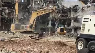 Komatsu PC800 UHD and PC1250 doing Demolition.