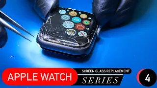 Apple Watch Series 4 Screen Glass Replacement / Fix Cracked Glass 2023 HD