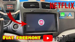 Installazione Autoradio Car Tablet Android Auto Apple Carplay Su FIAT FREEMONT 2011-2020