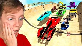 The RAREST CARS in GTA 5 vs MEGA RAMP!