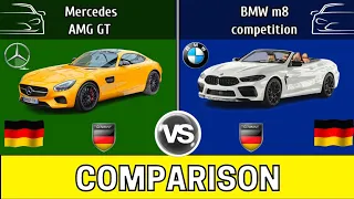 German cars comparison | Mercedes AMG GT vs BMW m8 competition #comparison