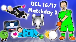 BUFFON SAVES! SCHMEICHEL SAVE! LLORIS SAVE! (Champions League Matchday 3 Parody goals/highlights)