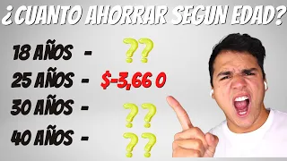 ¿Cuánto Dinero Deberías Tener Ahorrado Según Tu Edad? - TIPS PARA AHORRAR MAS!