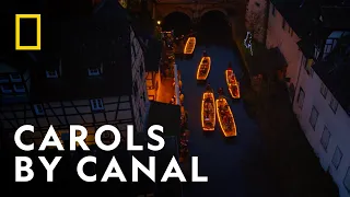 A Festive Floating Concert Venue | Christmas From Above | National Geographic UK