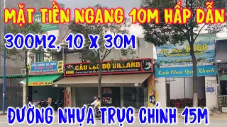 BÁN NHÀ MẶT TIỀN NGANG 10m, đẹp trục chính kdc, dt 300m2 Full thổ cư, KINH DOANH BUÔN BÁN CỰC ĐẸP.