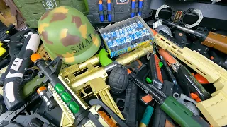 Military Force Toy Weapons and Equipments Set !!! Best Camouflage Pistol and Rifles