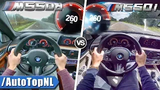 BMW 5 SERIES G30 M550i vs M550d | ACCELERATION & TOP SPEED 0-260km/h AUTOBAHN POV by AutoTopNL